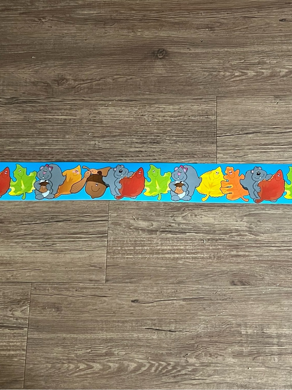 Playful Animal Kids Wallpaper Border in Blue